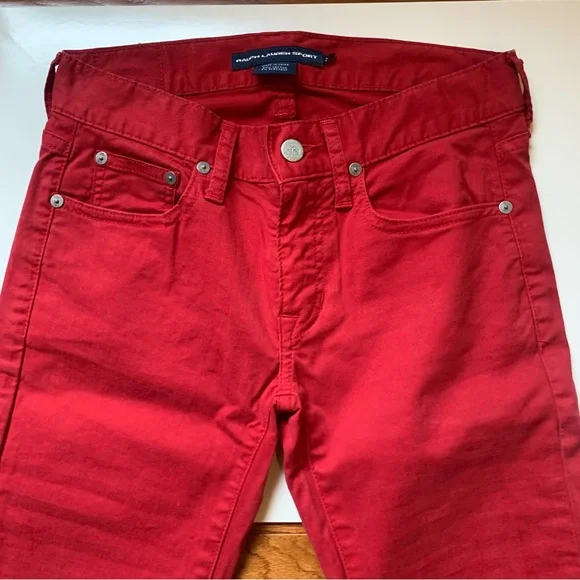 Polo Ralph Lauren Red Skinny Jeans - Picture 7 of 10